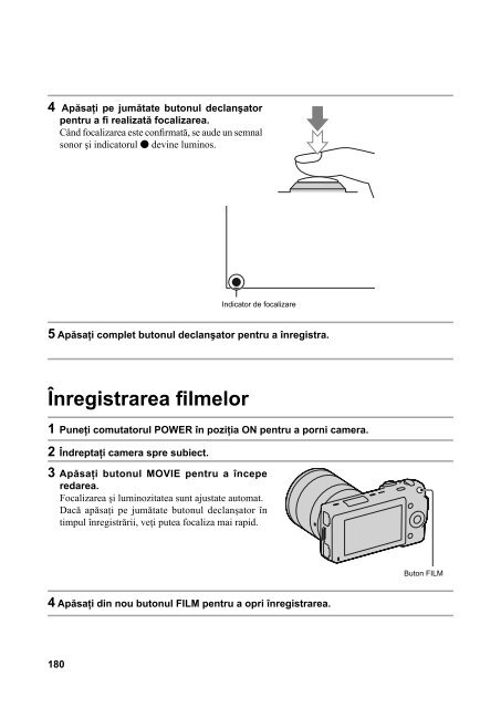 Sony NEX-5K - NEX-5K Mode d'emploi Roumain