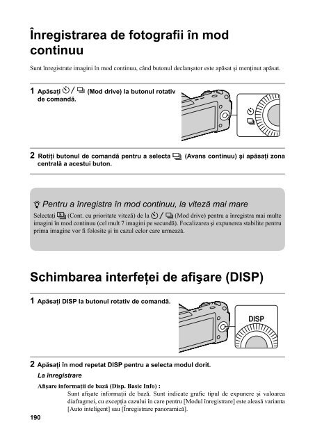 Sony NEX-5K - NEX-5K Mode d'emploi Roumain