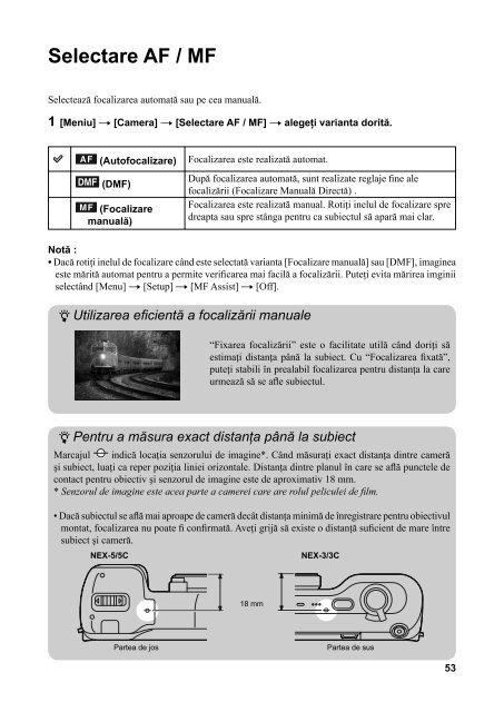 Sony NEX-5K - NEX-5K Mode d'emploi Roumain