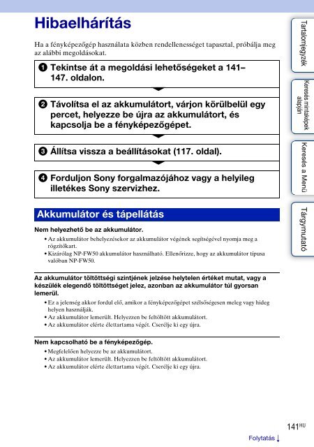 Sony NEX-5K - NEX-5K Guide pratique Hongrois