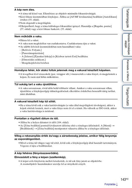 Sony NEX-5K - NEX-5K Guide pratique Hongrois