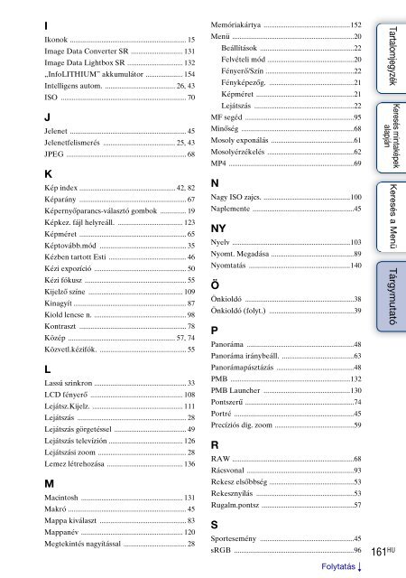 Sony NEX-5K - NEX-5K Guide pratique Hongrois