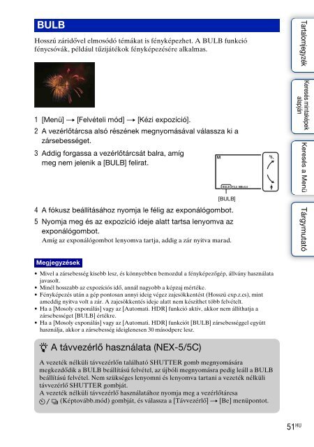 Sony NEX-5K - NEX-5K Guide pratique Hongrois