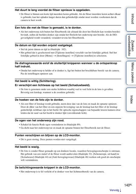 Sony NEX-5K - NEX-5K Guide pratique N&eacute;erlandais