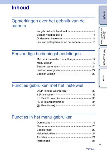 Sony NEX-5K - NEX-5K Guide pratique N&eacute;erlandais