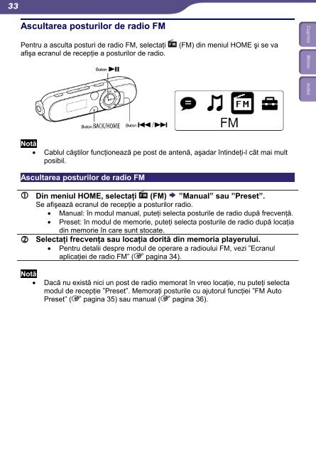 Sony NWZ-B142 - NWZ-B142 Istruzioni per l'uso Rumeno