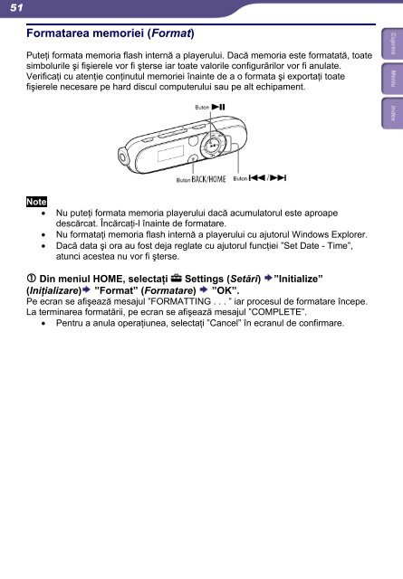 Sony NWZ-B142 - NWZ-B142 Istruzioni per l'uso Rumeno