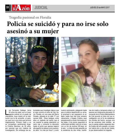 Diario La Razón jueves 25 de mayo de 2017