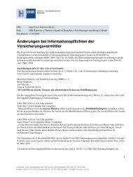 Änderungen bei Informationspflichten der Versicherungsvermittler