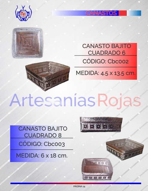 Catálogo Artesanías Rojas