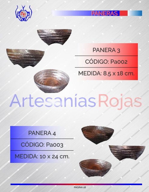 Catálogo Artesanías Rojas