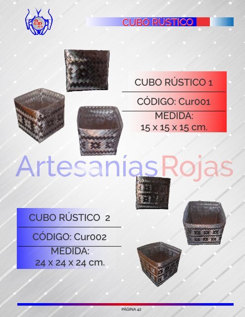 Catálogo Artesanías Rojas