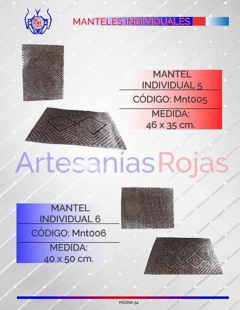 Catálogo Artesanías Rojas