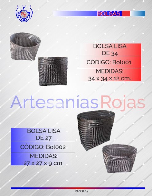 Catálogo Artesanías Rojas