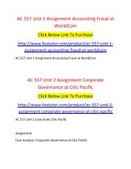 AC 557 All Assignments