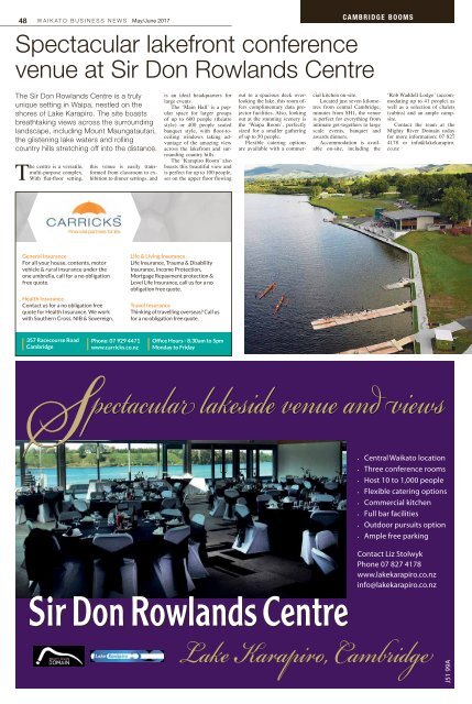 Waikato Business News May/June 2017