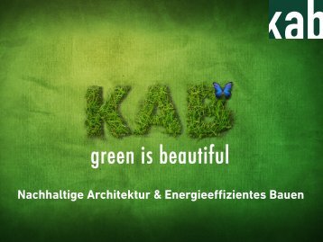 Nachhaltige Architektur & Energieeffizientes Bauen - kab Architekten