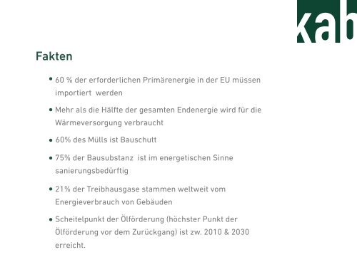 Nachhaltige Architektur & Energieeffizientes Bauen - kab Architekten