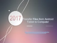 Transfer Files from Android Tablet to Computer