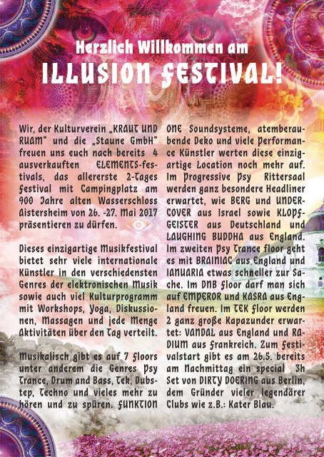 Programmheft Illusion 2017