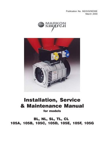 Installation, Service & Maintenance Manual - Hardy Diesel Generators
