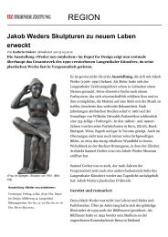 Langenthal: Jakob Weders Skulpturen zu neuem Leben erweckt ...