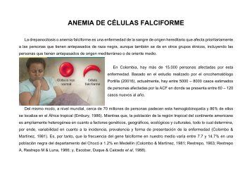 ANEMIA DE CÉLULAS FALCIFORME LECTURA OVA UNIDAD 5