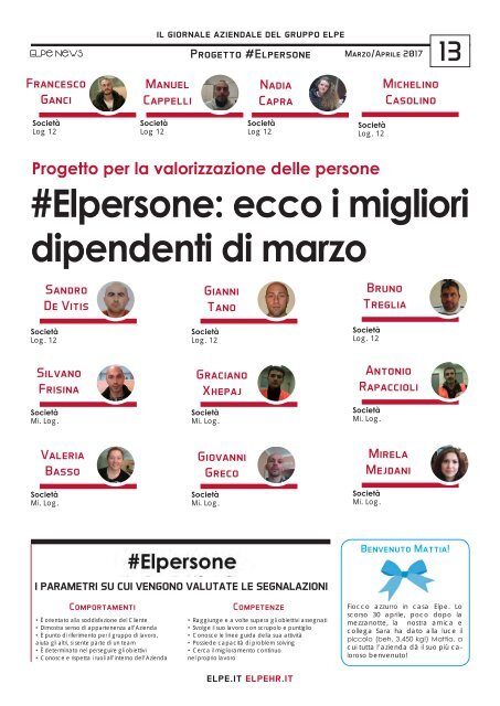 ELPE NEWS - MARZO/APRILE 2017