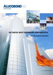 ELTwEIT DIE EINZIGE NIChT BrENNBArE ALUMINIUM - Alucobond