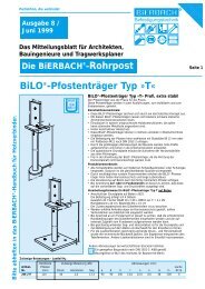 BiLO®-Pfostenträger Typ »T« - BiERBACH GmbH & Co. KG ...