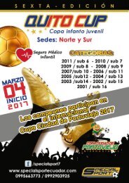 Brochure Quito Cup info