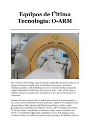 Equipos de Última Tecnología: O-ARM - Dieb Maloof