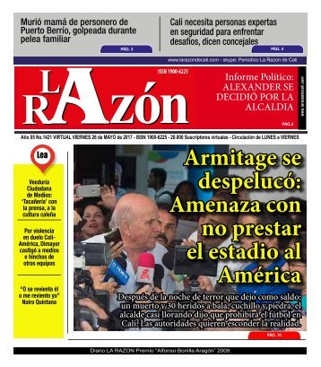 Diario La Razón viernes 26 de mayo de 2017