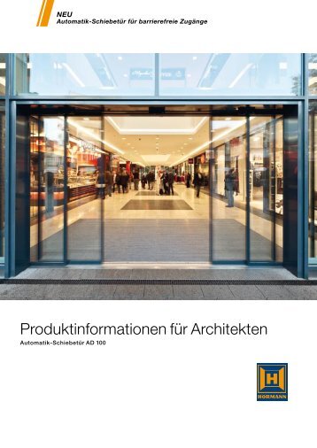 Produktinformationen für Architekten - Hörmann KG