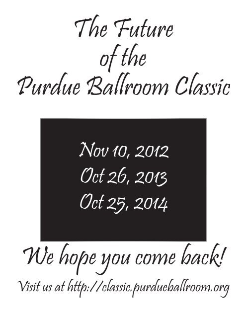 The full program program2011.pdf - Purdue Latin & Ballroom Dance ...