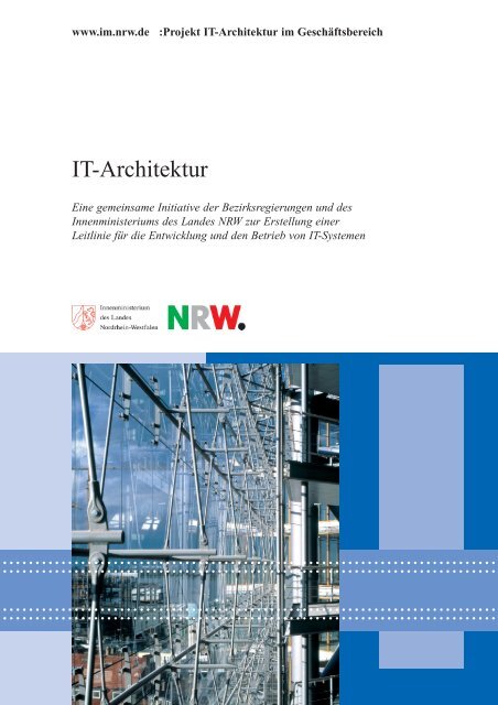 Broschüre IT-Architektur - Eine gemeinsame Initiative der ...