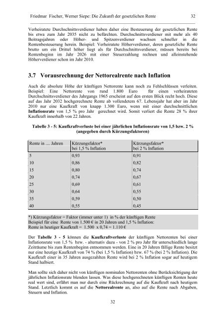 Studie Die Zukunft der gesetzlichen Rente - bei den VERS-Beratern