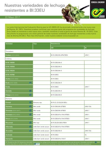 Brochure Bremia 33_2017_Spanish