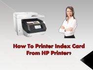 How To Printer Index Card From HP Printer