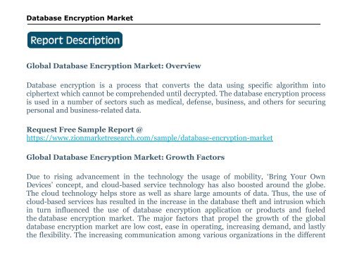 Global Database Encryption Market, 2016–2024