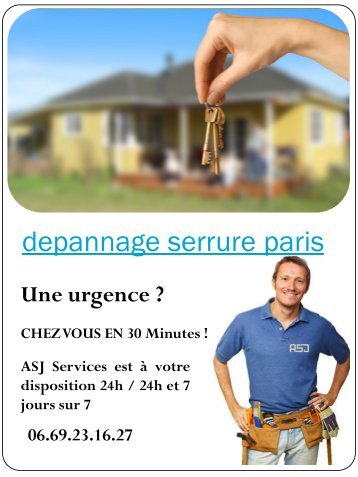 depannage serrure paris