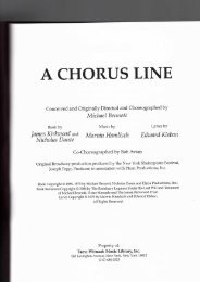 A Chorus Line - Full Scipt