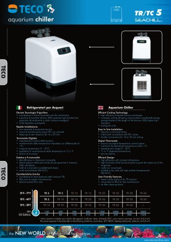 aquarium chiller TR/TC 5 - TECO SRL