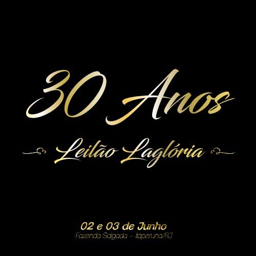 SAIDA BAIXA Leilão 30 anos Lagloria - FINAL