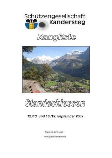 Unsere Hauptsponsoren Gemeinde Kandersteg