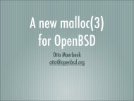 A new malloc(3) - OpenBSD