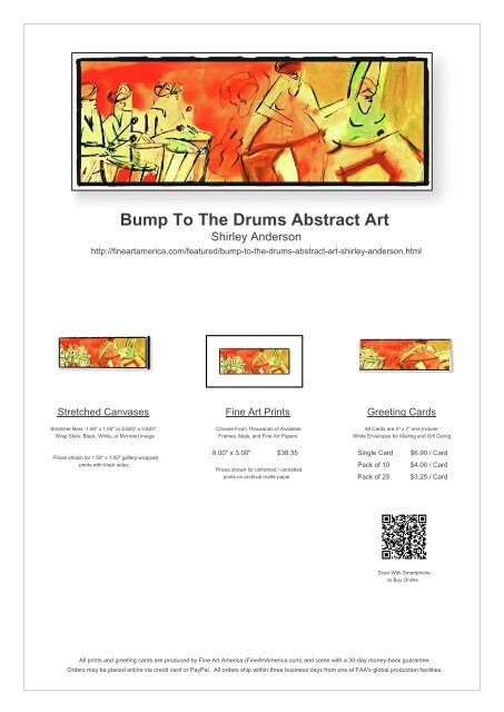 BUMP TO THE DRUMS ABSTRACT ART