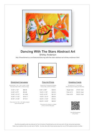 DANCING WITH THE STARS ABSTRACT ART