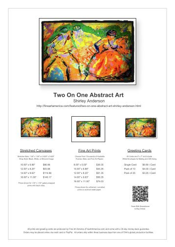 TWO ON ONE ABSTRACT ART