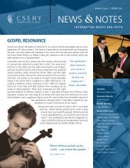 Csehy News & Notes (Volume 9, Issue 1 - Spring 2016)